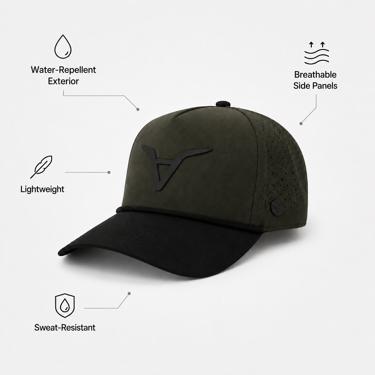 MESA - OLIVE/BLACK